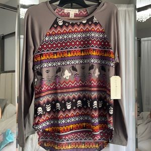 Long sleeve Halloween too. Brand new with tags. Very soft
